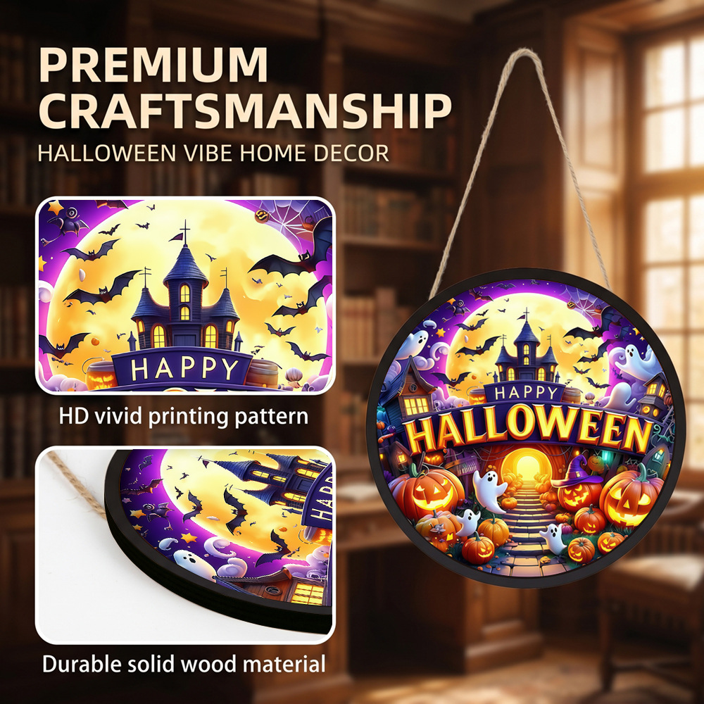 Round Glowing Halloween Hangin - Home Decor Lighting Tricks 评论和价格