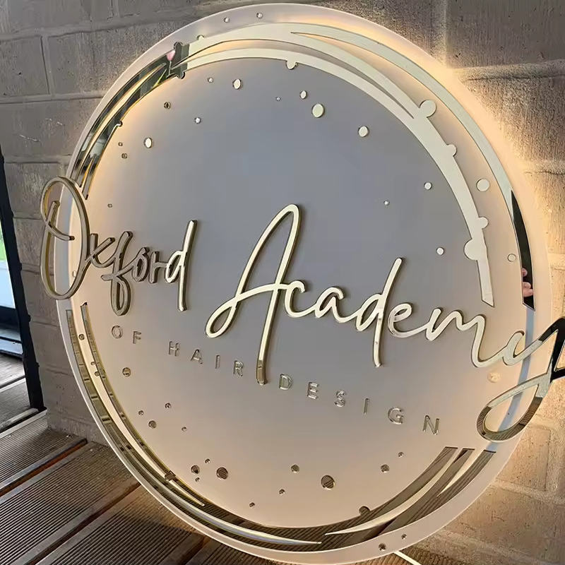 Custom Shop Logo 3D Acrylic Si - Lighting Decor Company 评论和价格