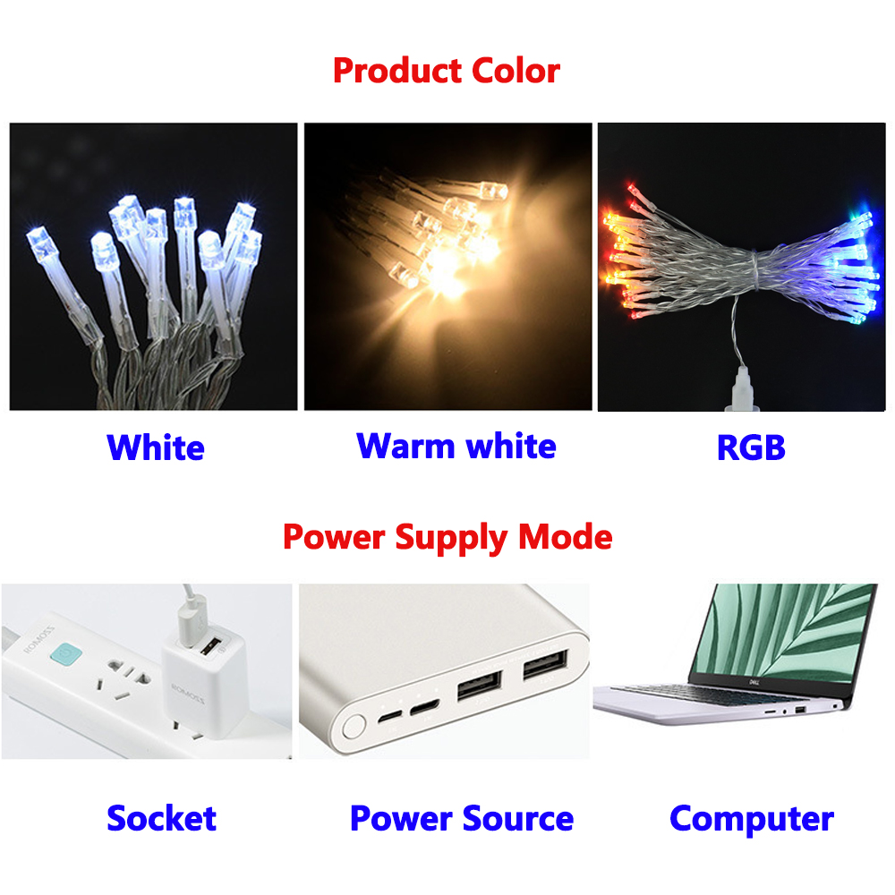 USB light string DIY holiday d - Lighting Decor Company 评论和价格