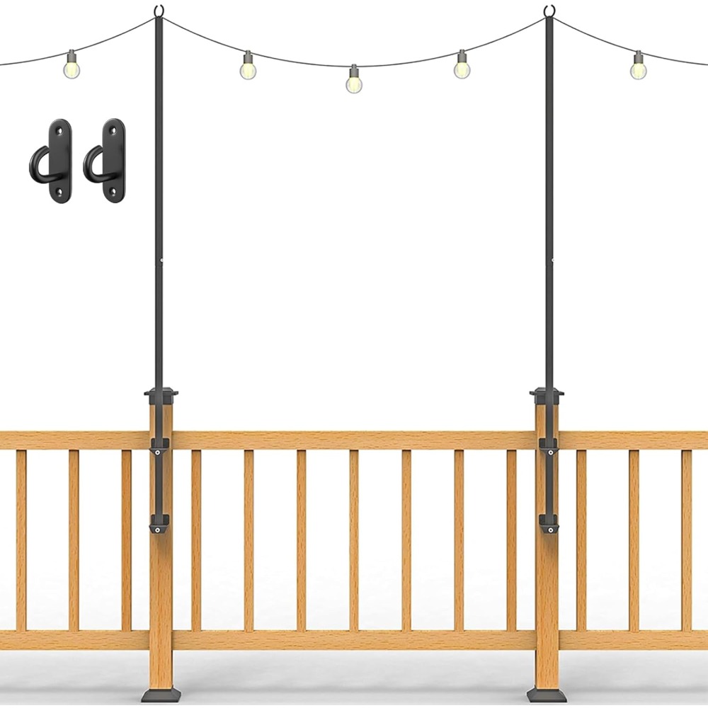 2 pack string light poles - st - String Light Outdoor 评论和价格