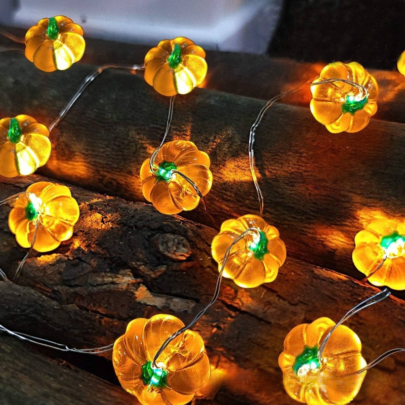 Halloween Pumpkin Light String - Home Decor Lighting Tricks 评论和价格