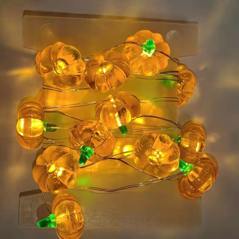 Halloween Pumpkin Light String - Home Decor Lighting Tricks 评论和价格
