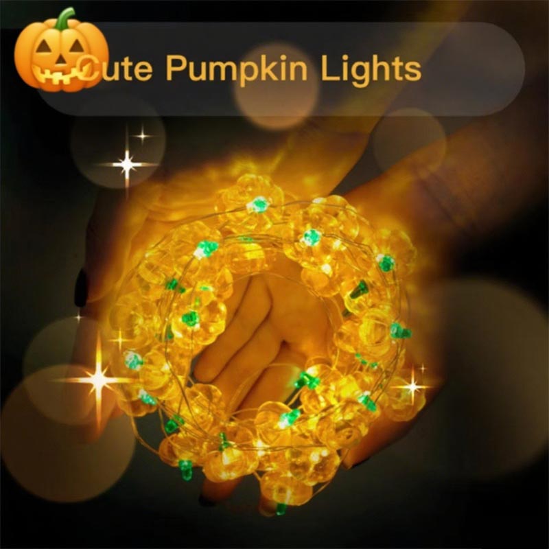 Halloween Pumpkin Light String - Home Decor Lighting Tricks 评论和价格