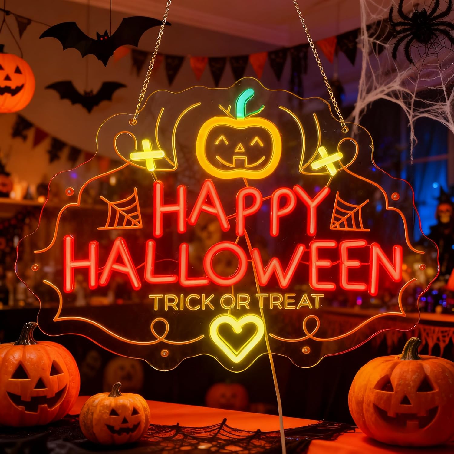 Happy Halloween Trick Or Treat - Home Decor Lighting Tricks 评论和价格