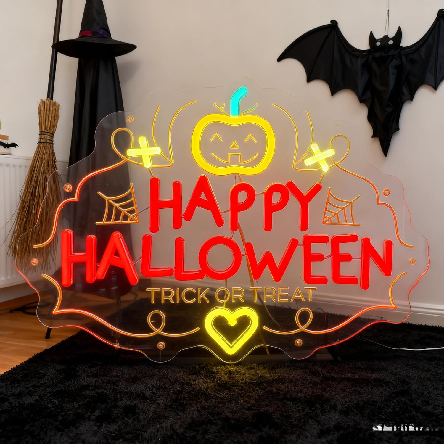 Happy Halloween Trick Or Treat - Home Decor Lighting Tricks 评论和价格