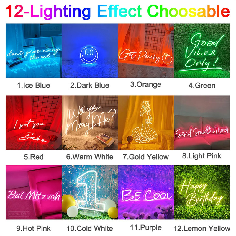 Custom Led Neon Signs LED Ligh - Lighting Decor Wedding 评论和价格