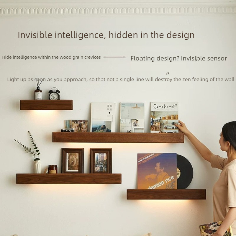 Solid Wood Wall Storage Shelf  - Lighting And Decor Magazine 评论和价格